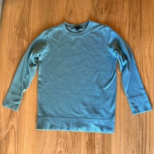 Ann Taylor Factory XS green 3/4 sleeve crew neck sweater